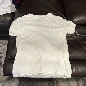 Plain white tee